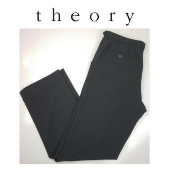 Theory Pants - Theory Women's Pants Black Career Wool Blend 32